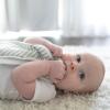 imageDr Browns Lovey Blanket with Beaded Teether Ring and HappyPaci 100 Silicone OnePiece Pacifier Soothing Security Blanket Set for Baby Gray Stripes 0mGray Blanket Set with Teether  HappyPaci