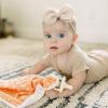 imageDr Browns Lovey Blanket with Beaded Teether Ring and HappyPaci 100 Silicone OnePiece Pacifier Soothing Security Blanket Set for Baby Gray Stripes 0mPeach Blanket Set with Teether  HappyPaci
