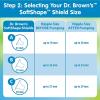 imageDr Browns Manual Breast Pump with SoftShape 100 Silicone Shield B25mm flange ampamp AntiColic Options WideNeck Baby Bottle 5 oz150 mLwith Level 1 Slow Flow NippleBreast Pump