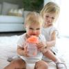 imageDr Browns Milestones Babys First Straw Cup Sippy Cup with Straw 6m 9oz270ml 2 Pack Coral ampamp Olive Green BPA FreeCoral