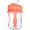 imageDr Browns Milestones Babys First Straw Cup Sippy Cup with Straw 6m 9oz270ml 2 Pack Coral ampamp Olive Green BPA FreeCoral