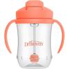 imageDr Browns Milestones Babys First Straw Cup Sippy Cup with Straw 6m 9oz270ml 2 Pack Coral ampamp Olive Green BPA FreeCoral