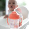 imageDr Browns Milestones Babys First Straw Cup Sippy Cup with Straw 6m 9oz270ml 2 Pack Coral ampamp Olive Green BPA FreeCoral