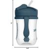 imageDr Browns Milestones Babys First Straw Cup Sippy Cup with Straw 6m 9oz270ml 2 Pack Coral ampamp Olive Green BPA FreeDark Blue  Vintage Yellow