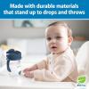 imageDr Browns Milestones Babys First Straw Cup Sippy Cup with Straw 6m 9oz270ml 2 Pack Coral ampamp Olive Green BPA FreeDark Blue