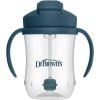 imageDr Browns Milestones Babys First Straw Cup Sippy Cup with Straw 6m 9oz270ml 2 Pack Coral ampamp Olive Green BPA FreeDark Blue