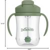 imageDr Browns Milestones Babys First Straw Cup Sippy Cup with Straw 6m 9oz270ml 2 Pack Coral ampamp Olive Green BPA FreeOlive Green