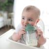 imageDr Browns Milestones Babys First Straw Cup Sippy Cup with Straw 6m 9oz270ml 2 Pack Coral ampamp Olive Green BPA FreeOlive Green