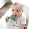 imageDr Browns Milestones Babys First Straw Cup Sippy Cup with Straw 6m 9oz270ml 2 Pack Coral ampamp Olive Green BPA FreeOlive Green