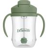 imageDr Browns Milestones Babys First Straw Cup Sippy Cup with Straw 6m 9oz270ml 2 Pack Coral ampamp Olive Green BPA FreeOlive Green