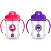 imageDr Browns Milestones Babys First Straw Cup Sippy Cup with Straw 6m 9oz270ml 2 Pack Coral ampamp Olive Green BPA FreePink  Purple
