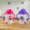 imageDr Browns Milestones Babys First Straw Cup Sippy Cup with Straw 6m 9oz270ml 2 Pack Coral ampamp Olive Green BPA FreePink  Purple