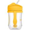 imageDr Browns Milestones Babys First Straw Cup Sippy Cup with Straw 6m 9oz270ml 2 Pack Coral ampamp Olive Green BPA FreeVintage Yellow