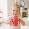 imageDr Browns Milestones Cheers 360 Spoutless Transition Cup Travel Friendly and Leak Free Sippy for Babies and Toddlers Green and Pink BPAFree 10 oz300 mL 9mPink with Handles