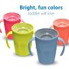 imageDr Browns Milestones Cheers 360 Spoutless Transition Cup Travel Friendly and Leak Free Sippy for Babies and Toddlers Green and Pink BPAFree 10 oz300 mL 9mCoral with Handles