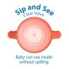 imageDr Browns Milestones Cheers 360 Spoutless Transition Cup Travel Friendly and Leak Free Sippy for Babies and Toddlers Green and Pink BPAFree 10 oz300 mL 9mCoral with Handles