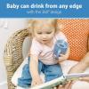 imageDr Browns Milestones Cheers 360 Spoutless Transition Cup Travel Friendly and Leak Free Sippy for Babies and Toddlers Green and Pink BPAFree 10 oz300 mL 9mBlue with Handles