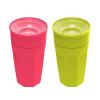 imageDr Browns Milestones Cheers 360 Spoutless Transition Cup Travel Friendly and Leak Free Sippy for Babies and Toddlers Green and Pink BPAFree 10 oz300 mL 9mGreen and Pink