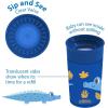 imageDr Browns Milestones Cheers360 Training Sippy Cups with Handles for Babies and Toddlers BPA Free Blue Animal Deco 7oz 6m1Pack Blue Animals  10 oz