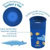 imageDr Browns Milestones Cheers360 Training Sippy Cups with Handles for Babies and Toddlers BPA Free Blue Animal Deco 7oz 6m1Pack Blue Animals  10 oz