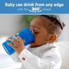 imageDr Browns Milestones Cheers360 Training Sippy Cups with Handles for Babies and Toddlers BPA Free Blue Animal Deco 7oz 6m1Pack Blue Animals  10 oz