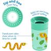 imageDr Browns Milestones Cheers360 Training Sippy Cups with Handles for Babies and Toddlers BPA Free Blue Animal Deco 7oz 6m1Pack Green Animals  10 oz