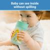 imageDr Browns Milestones Cheers360 Training Sippy Cups with Handles for Babies and Toddlers BPA Free Blue Animal Deco 7oz 6m1Pack Green Animals  10 oz