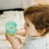 imageDr Browns Milestones Cheers360 Training Sippy Cups with Handles for Babies and Toddlers BPA Free Blue Animal Deco 7oz 6m1Pack Green Animals  10 oz