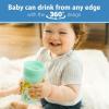 imageDr Browns Milestones Cheers360 Training Sippy Cups with Handles for Babies and Toddlers BPA Free Blue Animal Deco 7oz 6m1Pack Green Animals  10 oz