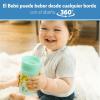 imageDr Browns Milestones Cheers360 Training Sippy Cups with Handles for Babies and Toddlers BPA Free Blue Animal Deco 7oz 6m2Pack Blue  Green Animals  10 oz