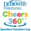 imageDr Browns Milestones Cheers360 Training Sippy Cups with Handles for Babies and Toddlers BPA Free Blue Animal Deco 7oz 6m7 oz  Blue Animals  3 Pack
