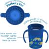 imageDr Browns Milestones Cheers360 Training Sippy Cups with Handles for Babies and Toddlers BPA Free Blue Animal Deco 7oz 6m7oz Cup with Handles  Blue Animals