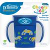 imageDr Browns Milestones Cheers360 Training Sippy Cups with Handles for Babies and Toddlers BPA Free Blue Animal Deco 7oz 6m7oz Cup with Handles  Blue Animals
