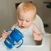 imageDr Browns Milestones Cheers360 Training Sippy Cups with Handles for Babies and Toddlers BPA Free Blue Animal Deco 7oz 6m7oz Cup with Handles  Blue Animals