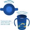 imageDr Browns Milestones Cheers360 Training Sippy Cups with Handles for Babies and Toddlers BPA Free Blue Animal Deco 7oz 6m7oz Cup with Handles  Blue Animals