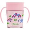 imageDr Browns Milestones Cheers360 Training Sippy Cups with Handles for Babies and Toddlers BPA Free Blue Animal Deco 7oz 6m7oz Cup with Handles  Pink Animals