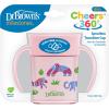 imageDr Browns Milestones Cheers360 Training Sippy Cups with Handles for Babies and Toddlers BPA Free Blue Animal Deco 7oz 6m7oz Cup with Handles  Pink Animals