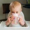 imageDr Browns Milestones Cheers360 Training Sippy Cups with Handles for Babies and Toddlers BPA Free Blue Animal Deco 7oz 6m7oz Cup with Handles  Pink Animals