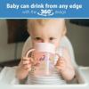 imageDr Browns Milestones Cheers360 Training Sippy Cups with Handles for Babies and Toddlers BPA Free Blue Animal Deco 7oz 6m7oz Cup with Handles  Pink Animals