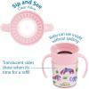 imageDr Browns Milestones Cheers360 Training Sippy Cups with Handles for Babies and Toddlers BPA Free Blue Animal Deco 7oz 6m7oz Cup with Handles  Pink Animals
