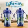imageDr Browns Milestones Hard Spout Insulated Sippy Cup with Handles Pink 10 oz 2 Pack 12mBlue
