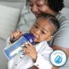 imageDr Browns Milestones Insulated Sippy Cup with Straw and Handles SpillProof Tumbler with Lid 2Pack Blue 10 oz300 mL BPA Free 12m