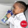 imageDr Browns Milestones Insulated Sippy Cup with Straw and Handles SpillProof Tumbler with Lid 2Pack Blue 10 oz300 mL BPA Free 12m