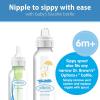 imageDr Browns Milestones Narrow Sippy Bottle 100 Silicone Soft Sippy Spout 8oz250mL Flamingo 6m1 Pack  Bunny