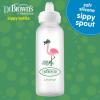 imageDr Browns Milestones Narrow Sippy Bottle 100 Silicone Soft Sippy Spout 8oz250mL Flamingo 6m1 Pack  Flamingo