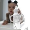 imageDr Browns Milestones Narrow Sippy Spout Bottle with 100 Silicone Handles EasyGrip Handles with Soft Sippy Spout 8oz250mL Gray 1Pack 6m2 Pack  Green  Gray