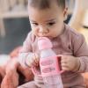 imageDr Browns Milestones Narrow Sippy Straw Bottle SpillProof with 100 Silicone Handles and Weighted Straw 8 oz250 mL Gray ampamp Green 6m2 Count Pack of 1