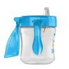 imageDr Browns Milestones Soft Spout Sippy Cup with Handles Blue Tiger Hero BPAFree 9 oz270 mL 9mBlue Star