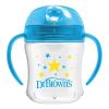imageDr Browns Milestones Soft Spout Sippy Cup with Handles Blue Tiger Hero BPAFree 9 oz270 mL 9mBlue Star