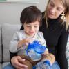 imageDr Browns Milestones Soft Spout Sippy Cup with Handles Blue Tiger Hero BPAFree 9 oz270 mL 9mBlue Tiger Hero